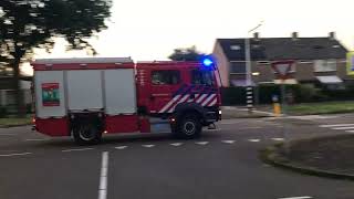 Brandweer Huizen onderweg naar Middelbrand in de Kostmand Huizen [upl. by Menon243]