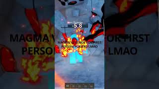 Magma V2 is not for First Person Players Fruits BattleGrounds gaming roblox [upl. by Esinej]