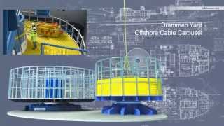 Drammen Yard Offshore Cable Carousel [upl. by Balcke]