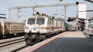 2 in 1 RPM WAP 7 and BSL WAP 4 powered weekly SuperFast trains in Chennai [upl. by Sitsuj]