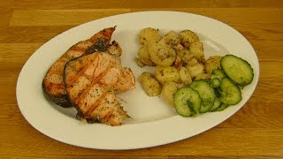 EDEKA  Salmon Steak  Lachssteak [upl. by Lindo389]