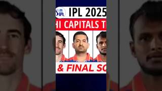 Delhi Capitals Team Full amp Final Squad  ipl delhicapitals tataipl ipl2025 trending [upl. by Ohcamac]