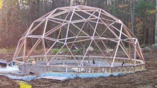 Geodesic Dome Greenhouse  Part 8  ASSEMBLING THE DOME [upl. by Annunciata]