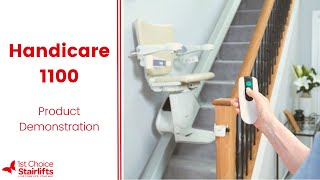 Handicare 1100  Straight Stairlift Review and Demonstration  How a stairlift works [upl. by Tyler78]