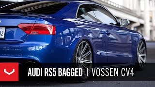 Audi RS5 Bagged on 20quot Vossen VVSCV4 Concave Wheels  Rims [upl. by Elma]