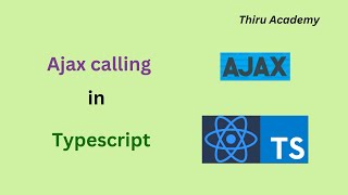 Ajax call in typescript  Typescript ajax call  Example  Thiru Academy [upl. by Hesper]