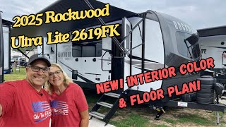 New Floor Plan  New Interior Colors  2025 Rockwood Ultra lite 2619FK [upl. by Nauqyt]