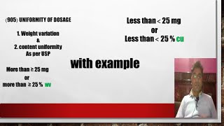 Pharma master 905 uniformity of dosage unit [upl. by Horace819]