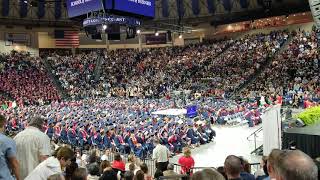 Liberty University 2019 Commencement Degree announcement Business School the Wave [upl. by Atilrep784]