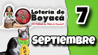 Resultado LOTERIA DE BOYACA Sabado 7 de Septiembre de 2024 [upl. by Claudelle]