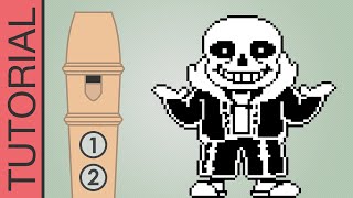 Undertale Megalovania  Recorder Tutorial MEME Song [upl. by Mathias]