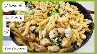 💥 PASTA 🍝 CON POLLO CREMOSITA  Easy food 🥘 pastarecipe pasta [upl. by Egiarc251]