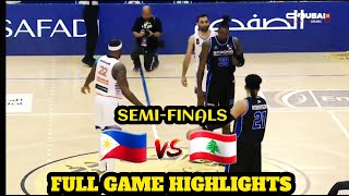 Semis  Strong Group PH vs Beirut Lebanon Full Game Highlights  33rd Dubai International Basketball [upl. by Adnov103]