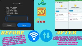 SMART APPLICATION HINDI PA NAGTAAS ANG PRICE NA UNLIMITED INTERNET NA PROMO SA SMARTTNTSUN [upl. by Nolasba]