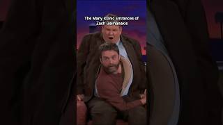 Iconic Entrances of Zach Galifianakis 😱🤣 Late Night with Conan OBrien Shorts [upl. by Blanche]