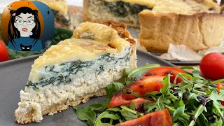 Savory CHICKEN Quiche Recipe With Spinach In 2 Delicious Layers [upl. by Nigam]