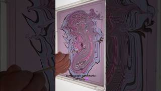 Creating Suminagashi painting marble art watercolor diycrafts diy handmade meditationart [upl. by Hannavahs]