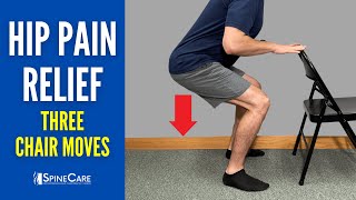 3 Moves to Instantly Relieve Hip Pain Using Just a Chair [upl. by Ecirtnas51]