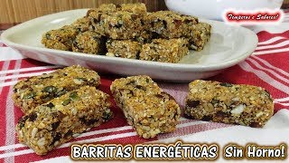 BARRITAS ENERGÉTICAS Multi Cereales y sin Horno Saludables y fáciles de hacer [upl. by Sej]