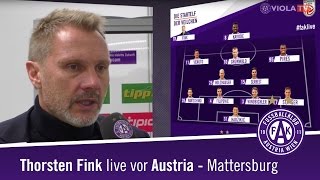 Thorsten Fink live vor Austria  Mattersburg [upl. by Ganny467]