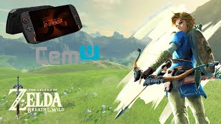 ONEXPLAYER 1S i7 1195G7  TLOZ Breath of the Wild  CEMU Wii U Emulator Iris Xe Performance [upl. by Cannice]