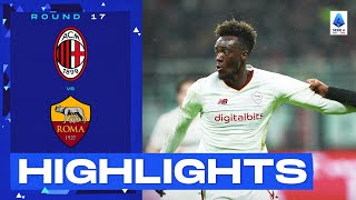 MilanRoma 22  Abraham scores in injury time Goals amp Highlights  Serie A 202223 [upl. by Hctud]