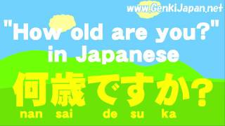 Learn Japanese How old are you GenkiJapanNet [upl. by Morita]