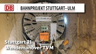 Tunnelbohrer wendet im Berg  Stuttgart 21 [upl. by Henry]