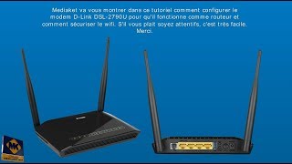 DLINK DSL2790U  Configurer en routeur sécuriser le wifi changer le mot de passe admin et le WPS [upl. by Duarte628]