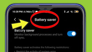 Redmi  Battery Saver Important Setting In Mi Xiaomi Android Phone Note 9 [upl. by Reinertson330]