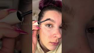 ChemicalFree Laminated Brows at Home with ABH Brow Freeze Gel brows browtutorial fluffybrows [upl. by Yroc]