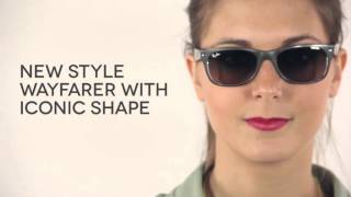 RayBan RB2132 New Wayfarer Metal Effect 614371 Sunglasses Review  SmartBuyGlasses [upl. by Jt]