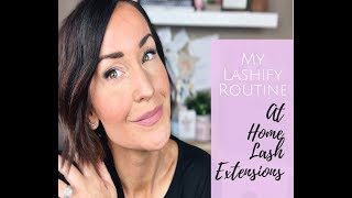 At Home Lash Extensions Tutorial How I Apply Lashify to Last a Week [upl. by Nomzed]