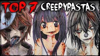 TOP 7 Creepypastas Drawing  Story Compilation The Rake Eyeless Jack Zalgo  More [upl. by Bass364]