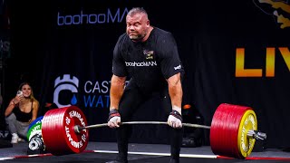 41 YEAROLD RAUNO HEINLA WORLD RECORD DEADLIFT ATTEMPT [upl. by Emixam356]