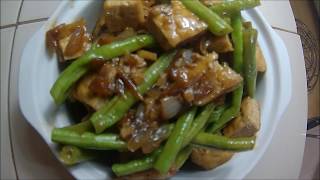 Tokwa Sitaw in Oyster Sauce [upl. by Anitrak569]