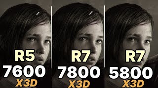 7600x3d vs 7800x3d vs 5800x3d vs R9 9950x vs i9 14900k vs 7900x3d vs 7950x3d 7600x3d gaming test [upl. by Neram]