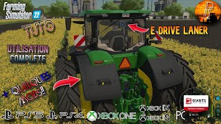 TUTO FS22 UTILISATION COMPLETE DU EDRIVE LANER SUR CONSOLE  FARMING SIMULATOR 22 PS5 [upl. by Barrada]