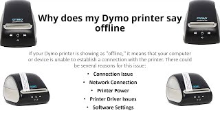 How to fix Dymo label Printer offline error  How do I fix my Dymo 450 printer is offline [upl. by Artemla]