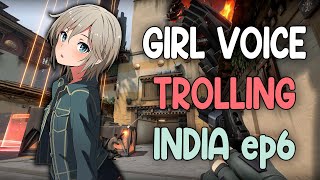 GIRL VOICE TROLLING VALORANT INDIA EP6  ANANYA ROCKS 😱 [upl. by Elleunamme]