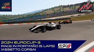 2024 Eurocup3  Race in Portimão 5 laps  Sausages Assetto Corsa [upl. by Anillehs]