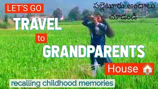 first travel vlog to అమ్మమ్మ valla ఇల్లు 😁తప్పనిసరిగా చూడండిbeautiful greenary🏠ఎన్నో ఎమోషన్స్ 🥹 [upl. by Dilisio]