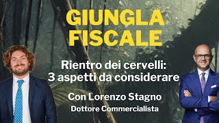 Rientro dei cervelli 3 aspetti da considerare nel 2024  Giungla Fiscale  Ep n 18 con L Stagno [upl. by Natanhoj]