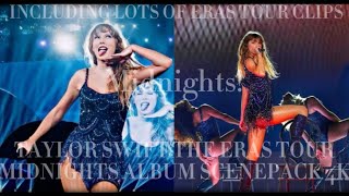 Midnights album Taylor Swift 4k Scenepack music scenepack taylor theerastour popmusic 💙 [upl. by Gnah747]