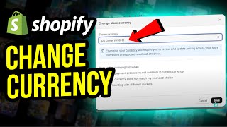 How to Change Currency on Shopify Store  100 Works UPDATED [upl. by Htide520]