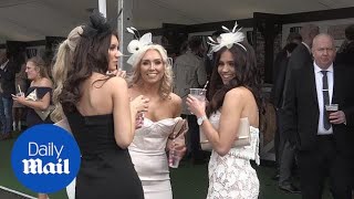 Racegoers dress up for Aintree festivals Ladies Day [upl. by Anissa]