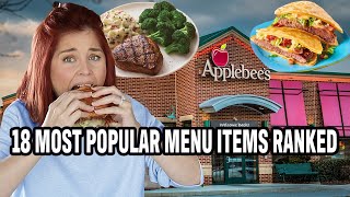 Eating The MOST POPULAR APPLEBEES MENU ITEMSand I will never recover [upl. by Quitt]