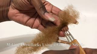 Making Dreadlocks Using a Crochet Needle [upl. by Oberon566]