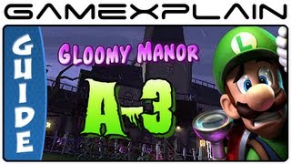 Luigis Mansion 2 Dark Moon Gloomy Manor A3 Gem Boo amp Puzzle Guide amp Walkthrough [upl. by Wulfe]