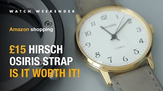 Hirsch Osiris watch strap review  and changing watch strap  Amazon shopping [upl. by Jdavie]